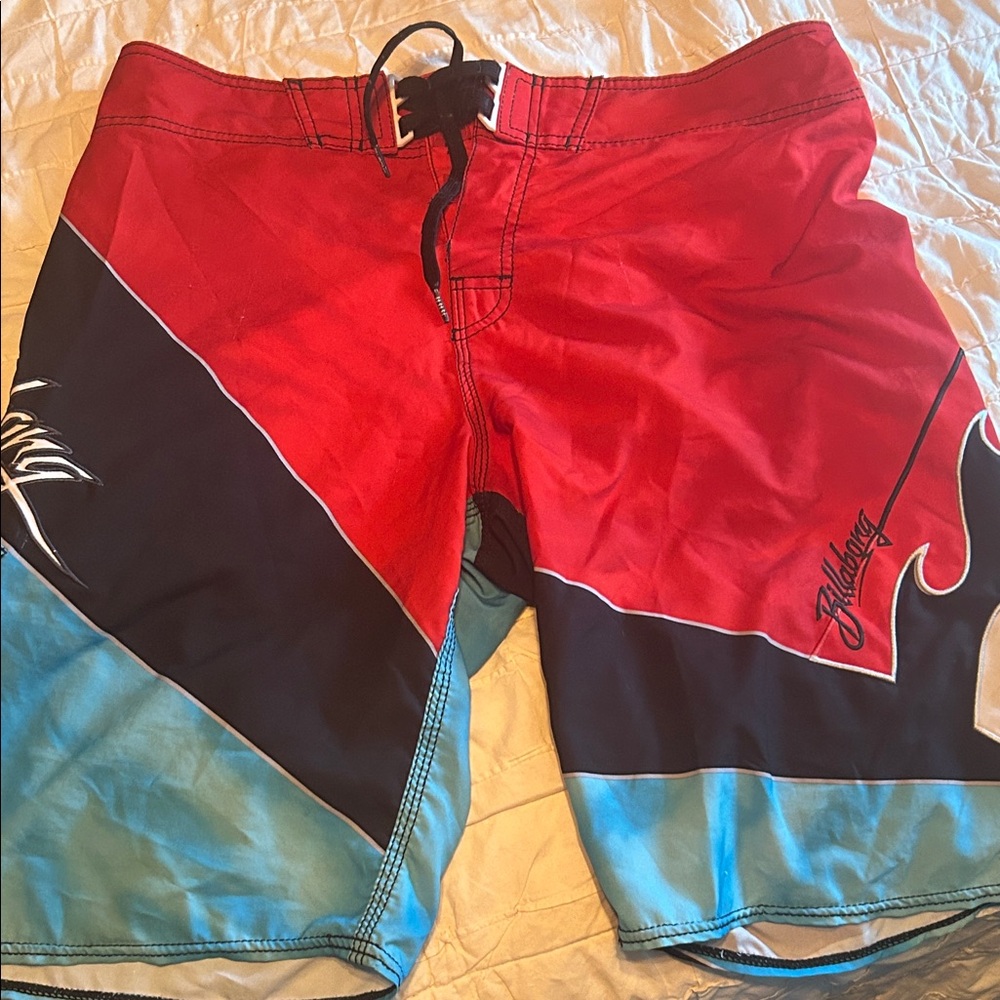 Billabong Men's Red and Black Board Shorts
